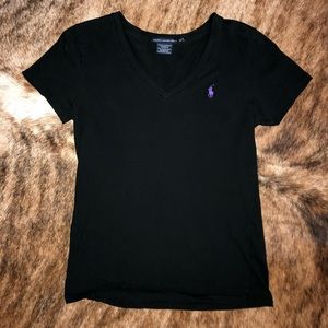 Black Polo Ralph Lauren Women’s Tee Medium